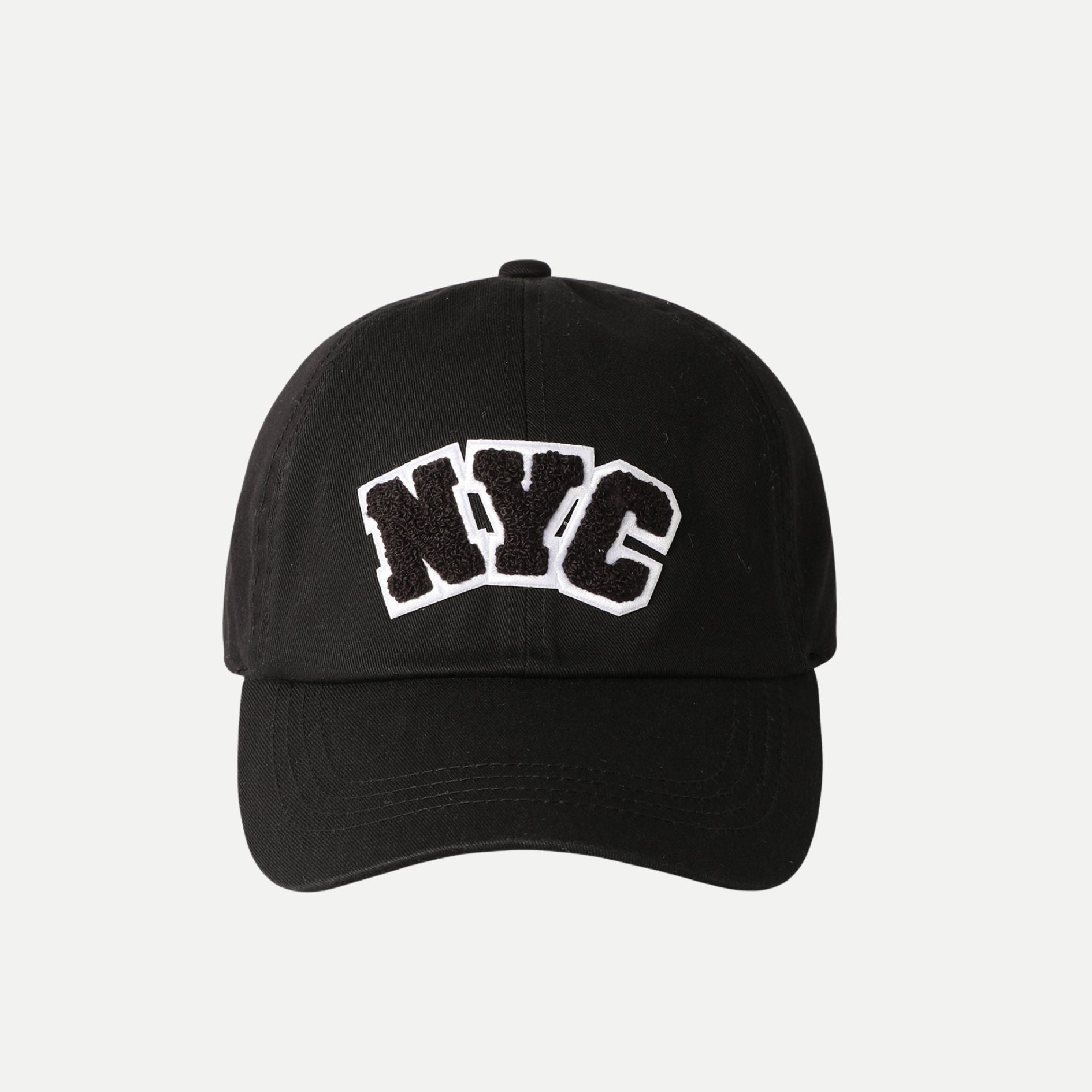 Black NYC Chenille Patch Hat