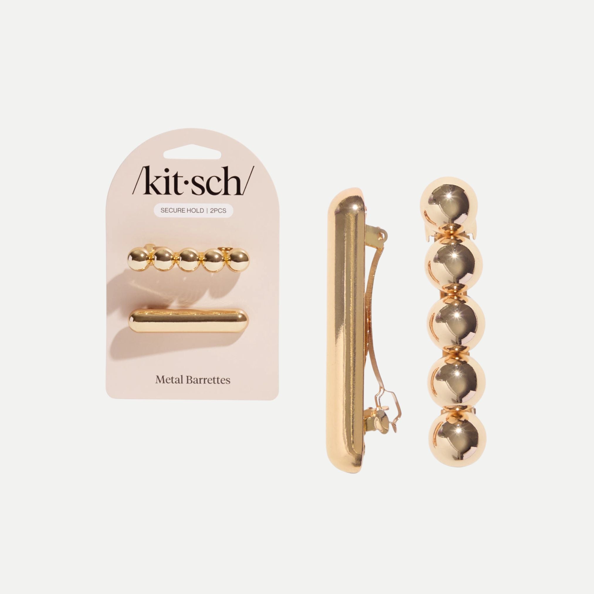 Gold Metal Barrettes
