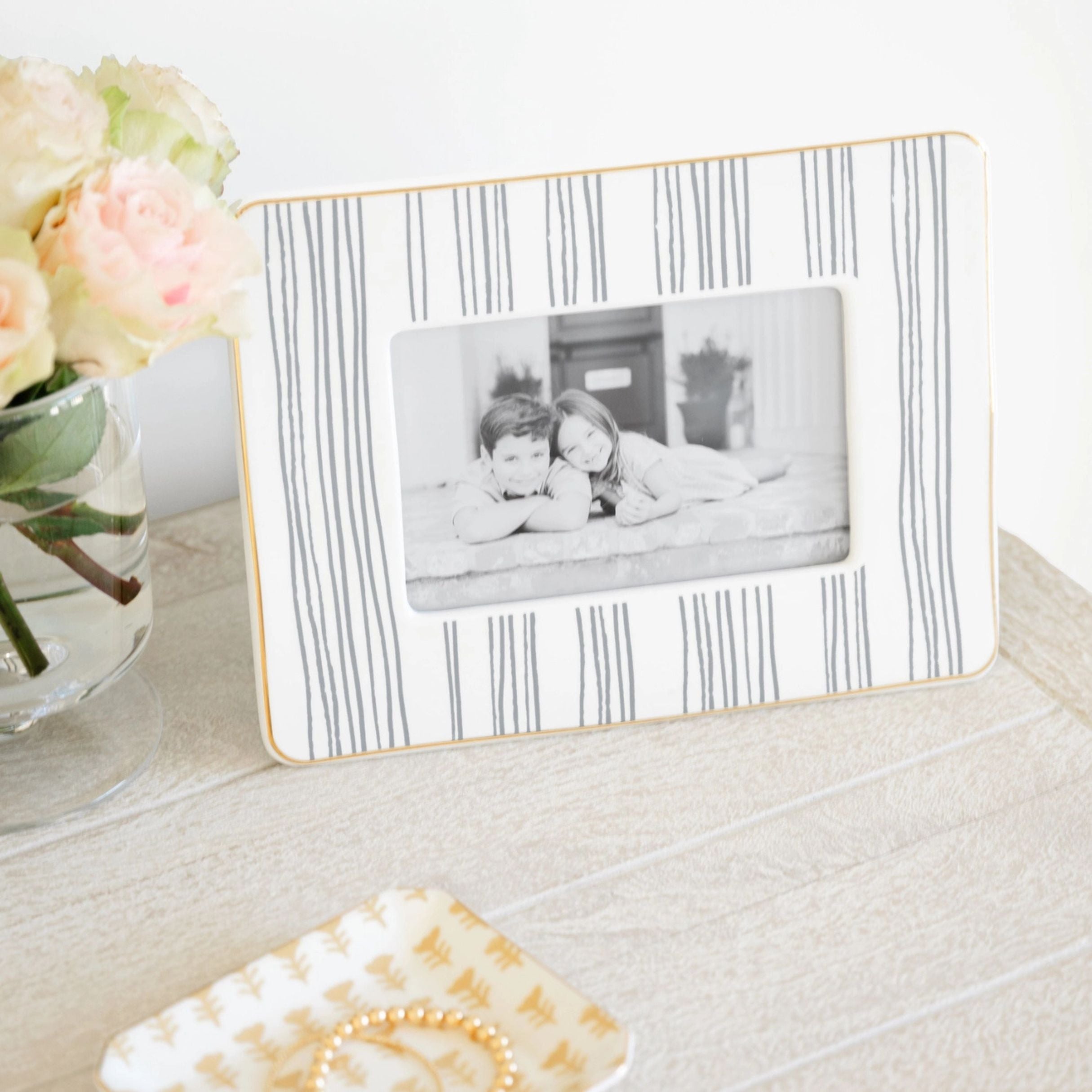 Slate Stripe Picture Frame