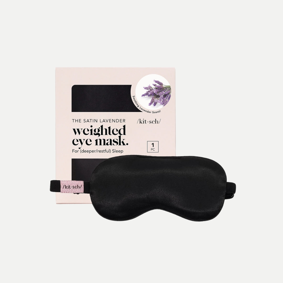 Lavender Weighted Satin Eye Mask