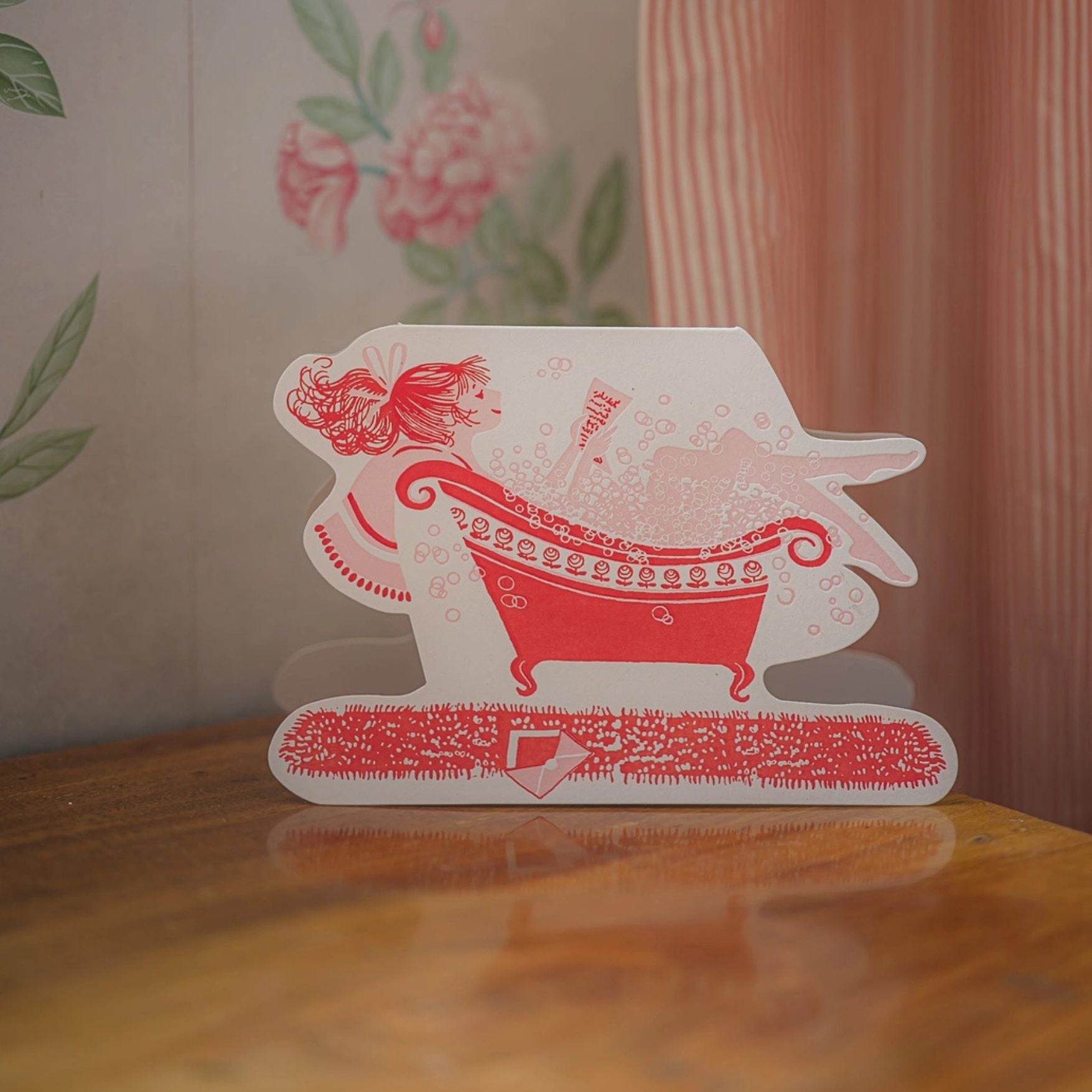 Lady in the Bath Greeting Card