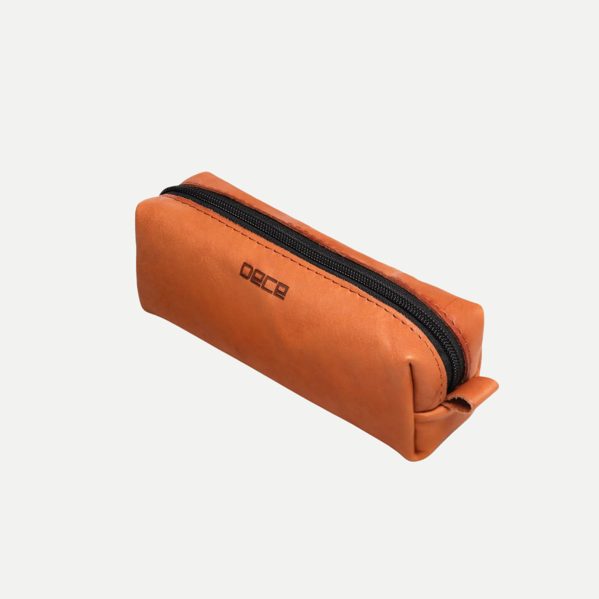 Leather Zip Pouch Pencil Case